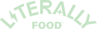 Light green logo of Literally Food