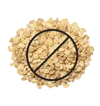 Pile of grain crossed out